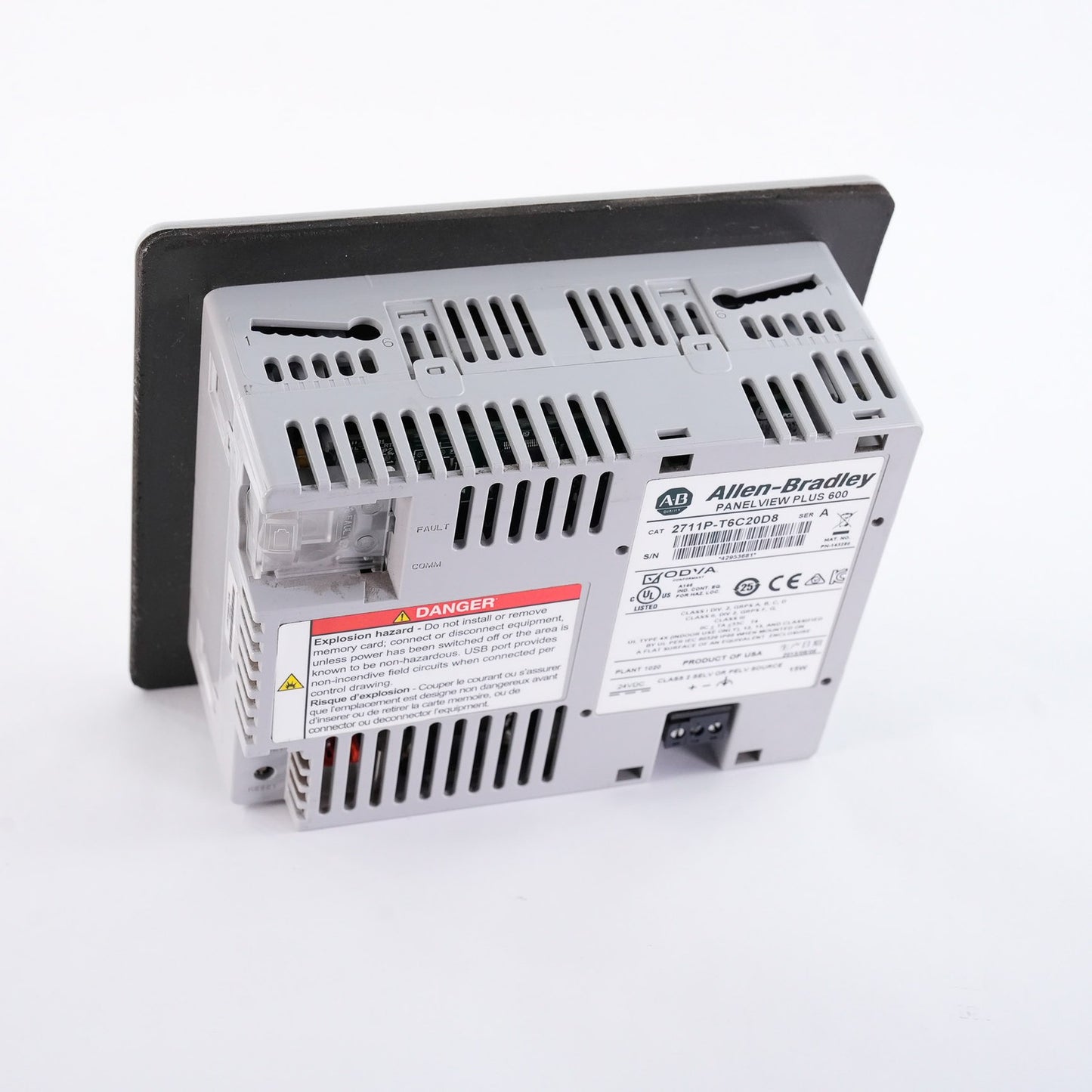 Allen Bradley 2711P-T6C20D8 /A PanelView Plus 600 Color Touch 2711PT6C20D8