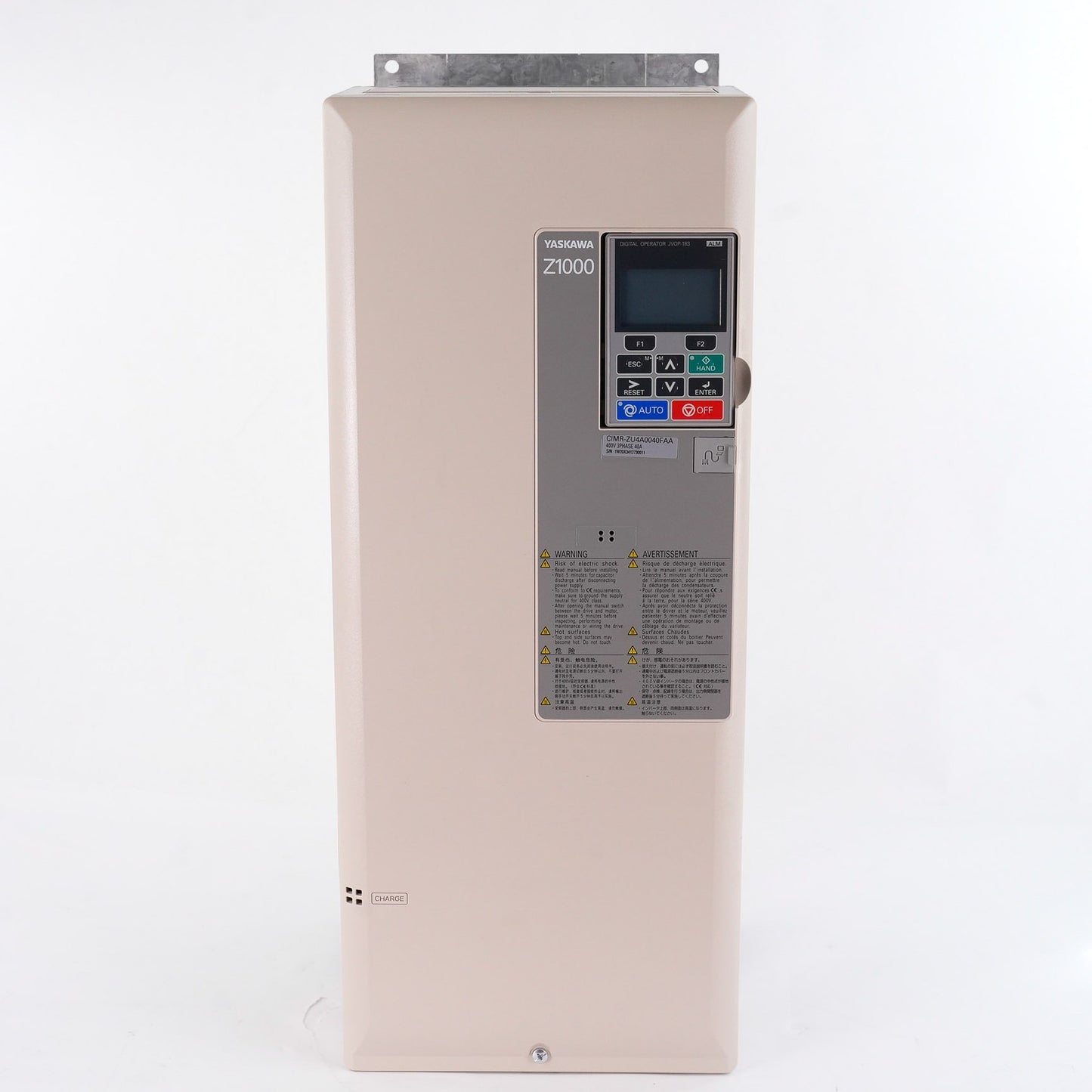 YASKAWA CIMR-ZU4A0040FAA Rev B Z1000 AC Drive 480V 40A - Open Box