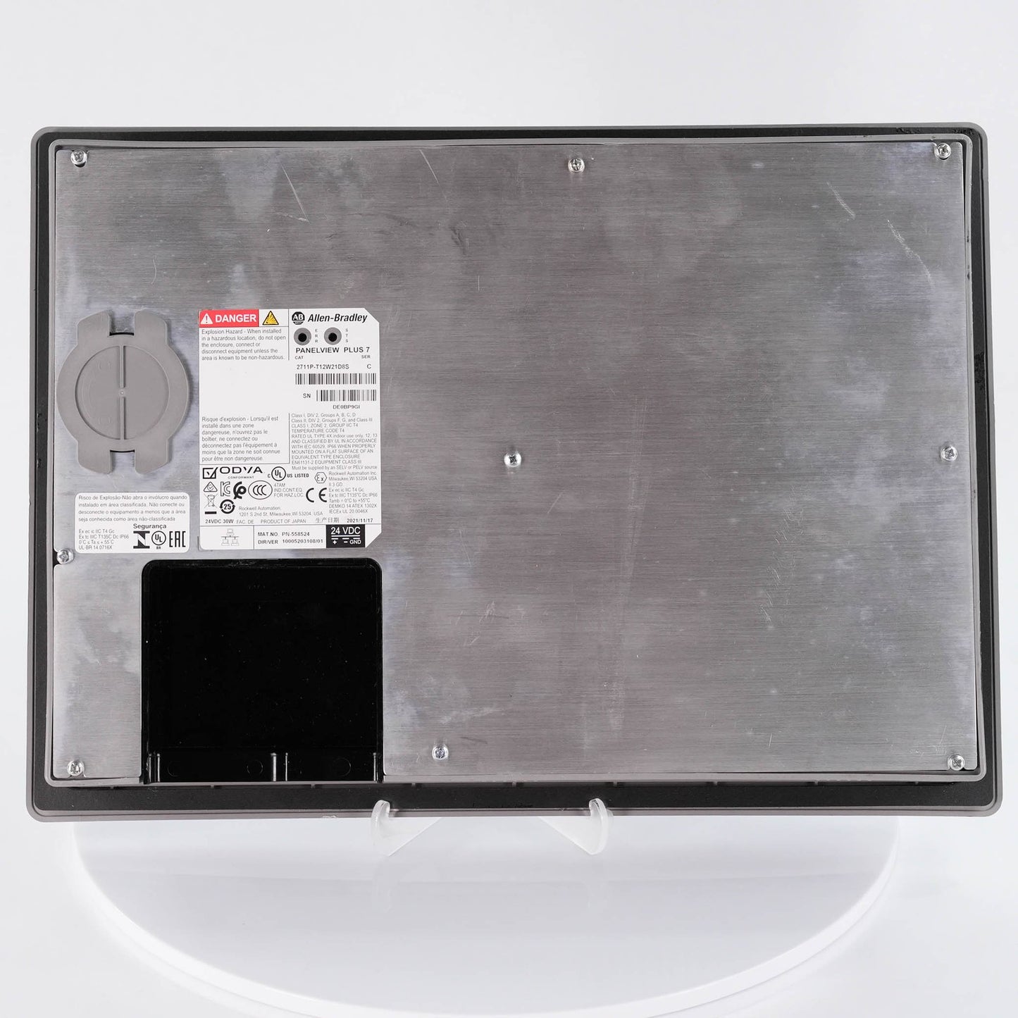 Allen Bradley 2711P-T12W21D8S Ser C PanelView Plus 7 12.1" 24VDC 2711PT12W21D8S