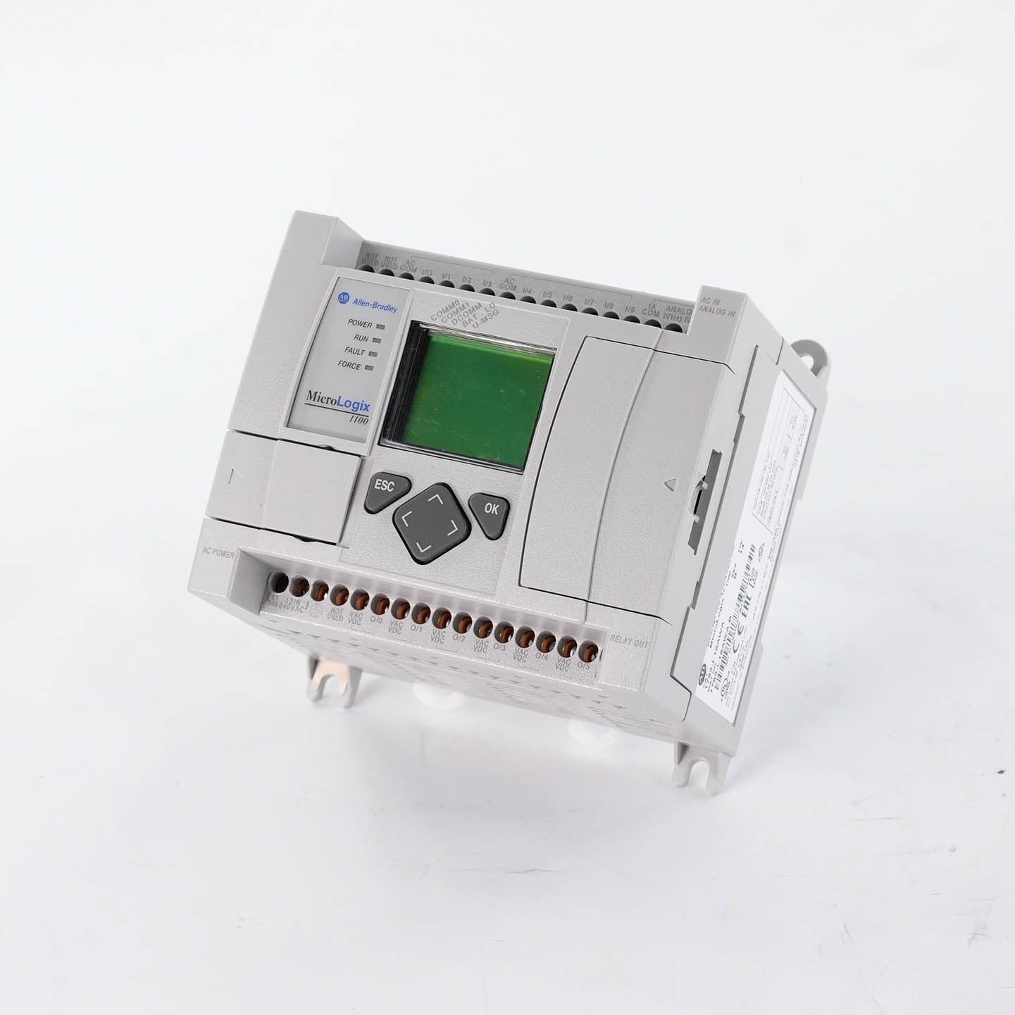 Allen Bradley 1763-L16AWA Ser B MicroLogix 1100 PLC 120/240V AC Controller