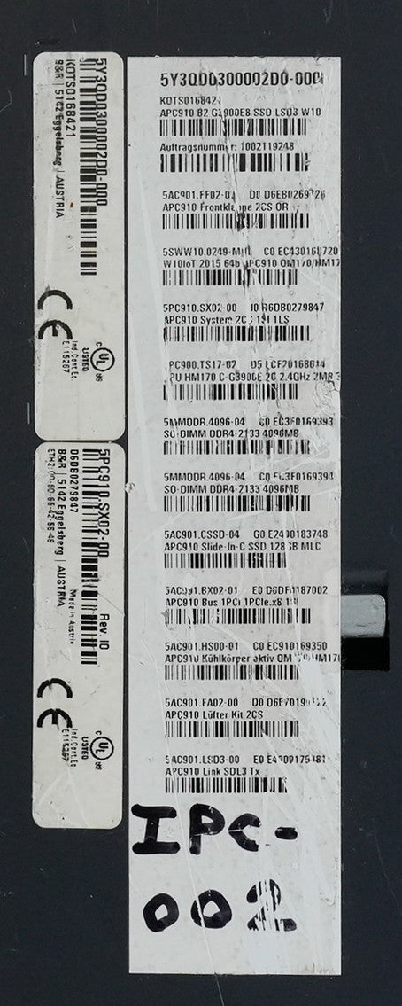 B&R Automation 5PC910.SX02-00 IO Industrial Computer PC 910 / PC910 Lightly Used