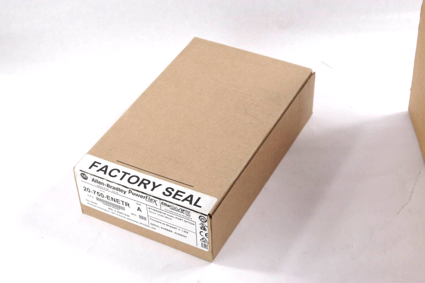 2020 Allen-Bradley 20-750-ENETR SER A 750 2-P ENet/IP Module - Sealed Surplus