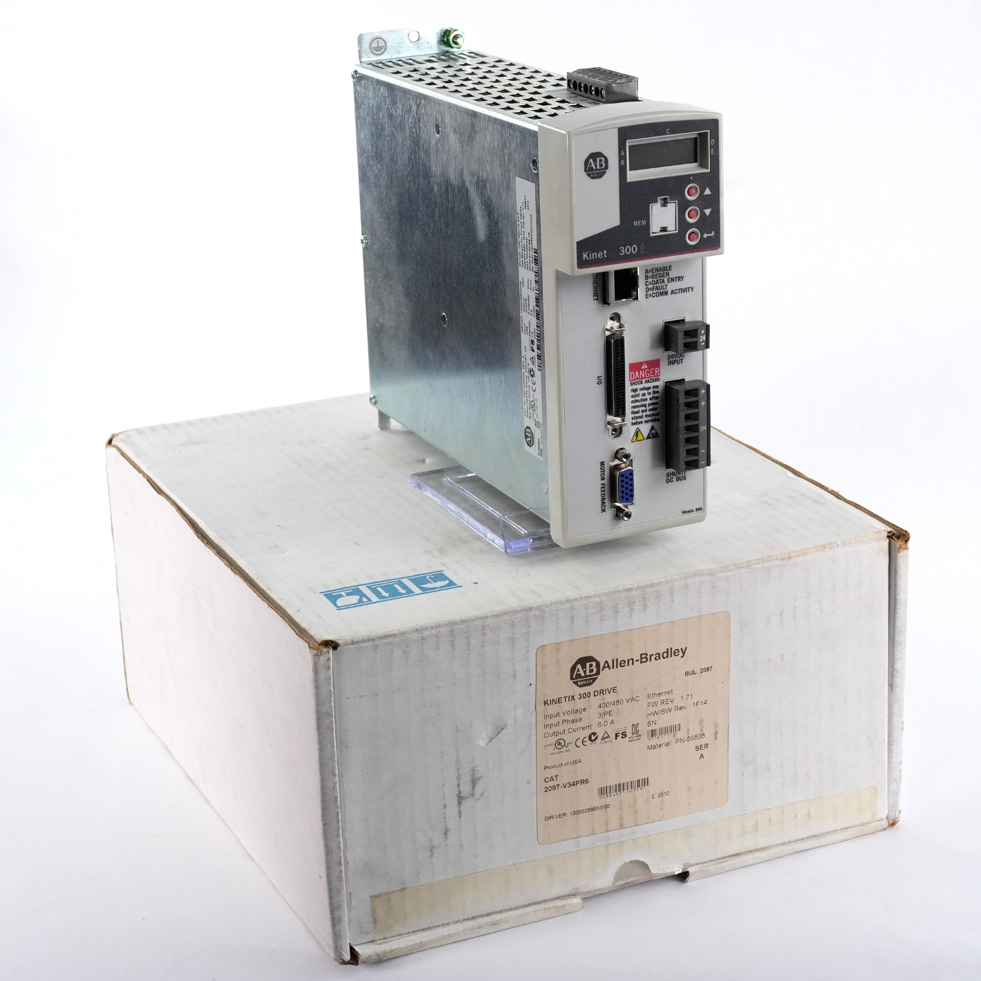 Allen Bradley 2097-V34PR6 /A Kinetix 300 Servo Drive 2097V34PR6 - Open Box