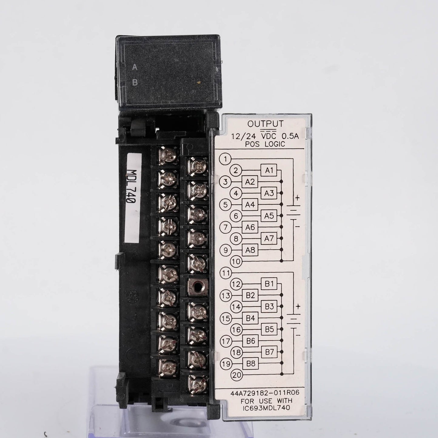 GE FANUC IC693MDL740F Output Module 12/24 VDC 0.5A 16 Point Positive Logic PLC
