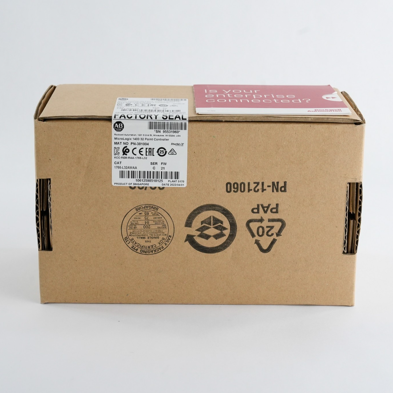 Allen Bradley 1766-L32AWAA /C MicroLogix 1400 32-Pt Controller - Sealed Surplus