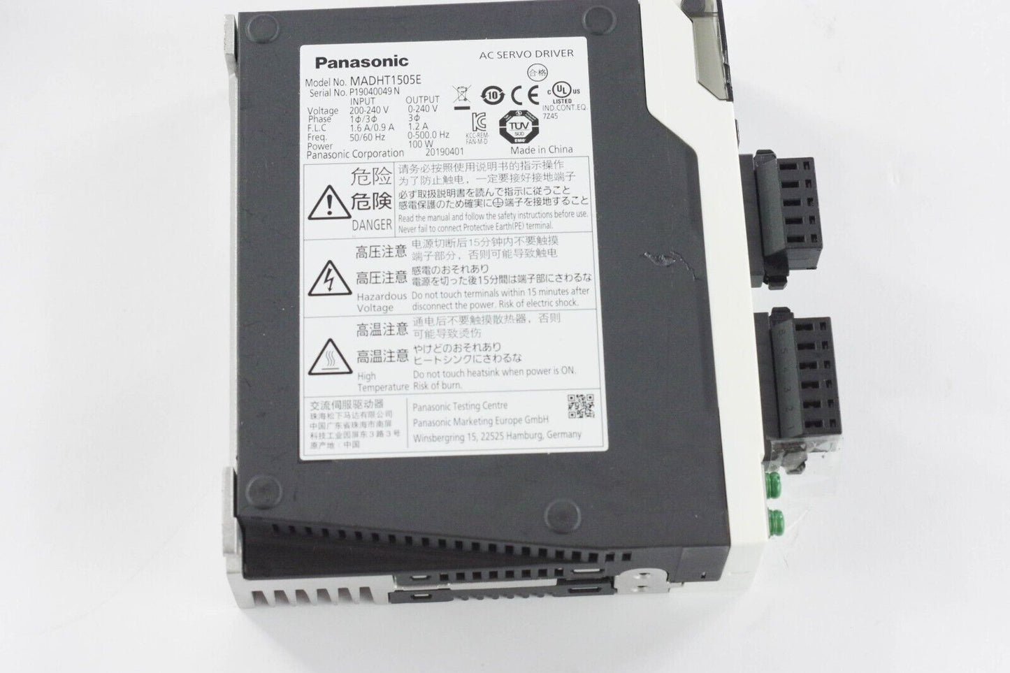 Panasonic MADHT1505E AC Servo Drive - New Without Box