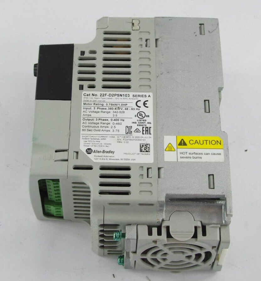 Allen Bradley 22F-D2P5N103 / 22FD2P5N103 Ser A PowerFlex 4M -For Parts or Repair