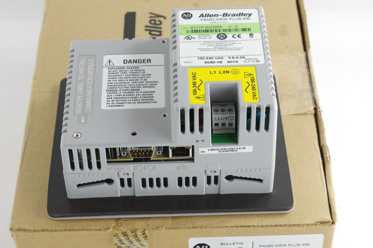 Allen Bradley PanelView Plus 400 2711P-K4C20A Ser C Color