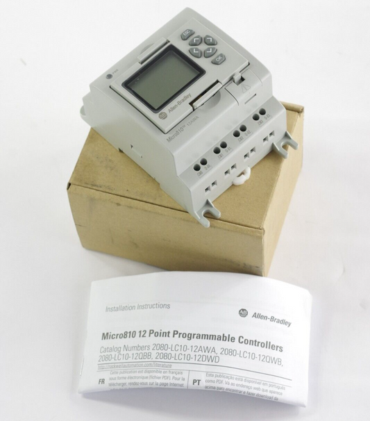 Allen Bradley 2080-LC10-12AWA Ser A FW 7.012 100-240VAC