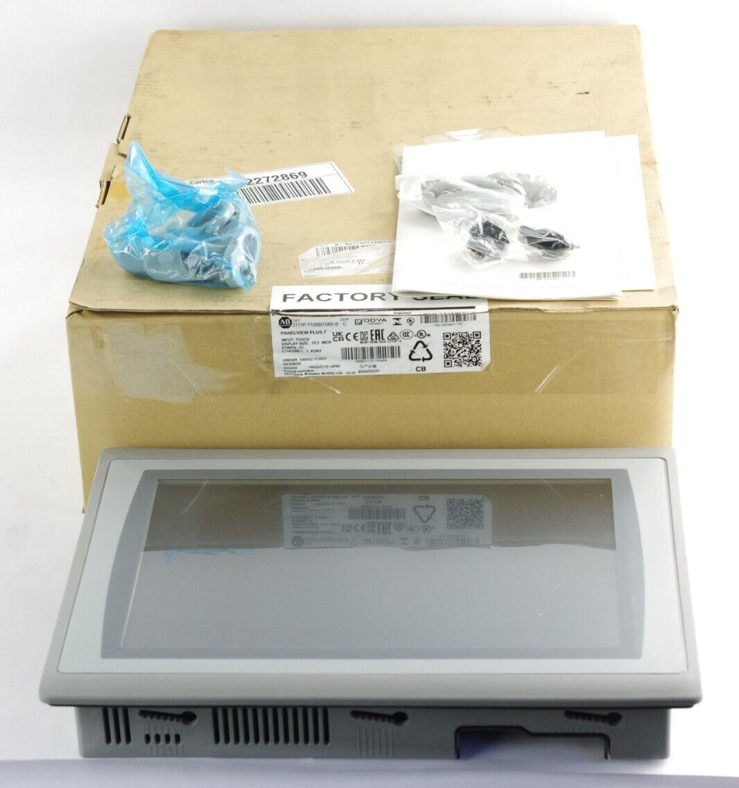 2022 Allen Bradley 2711P-T12W21D8S-B /C PanelView Plus 7 Touchscreen Color HMI