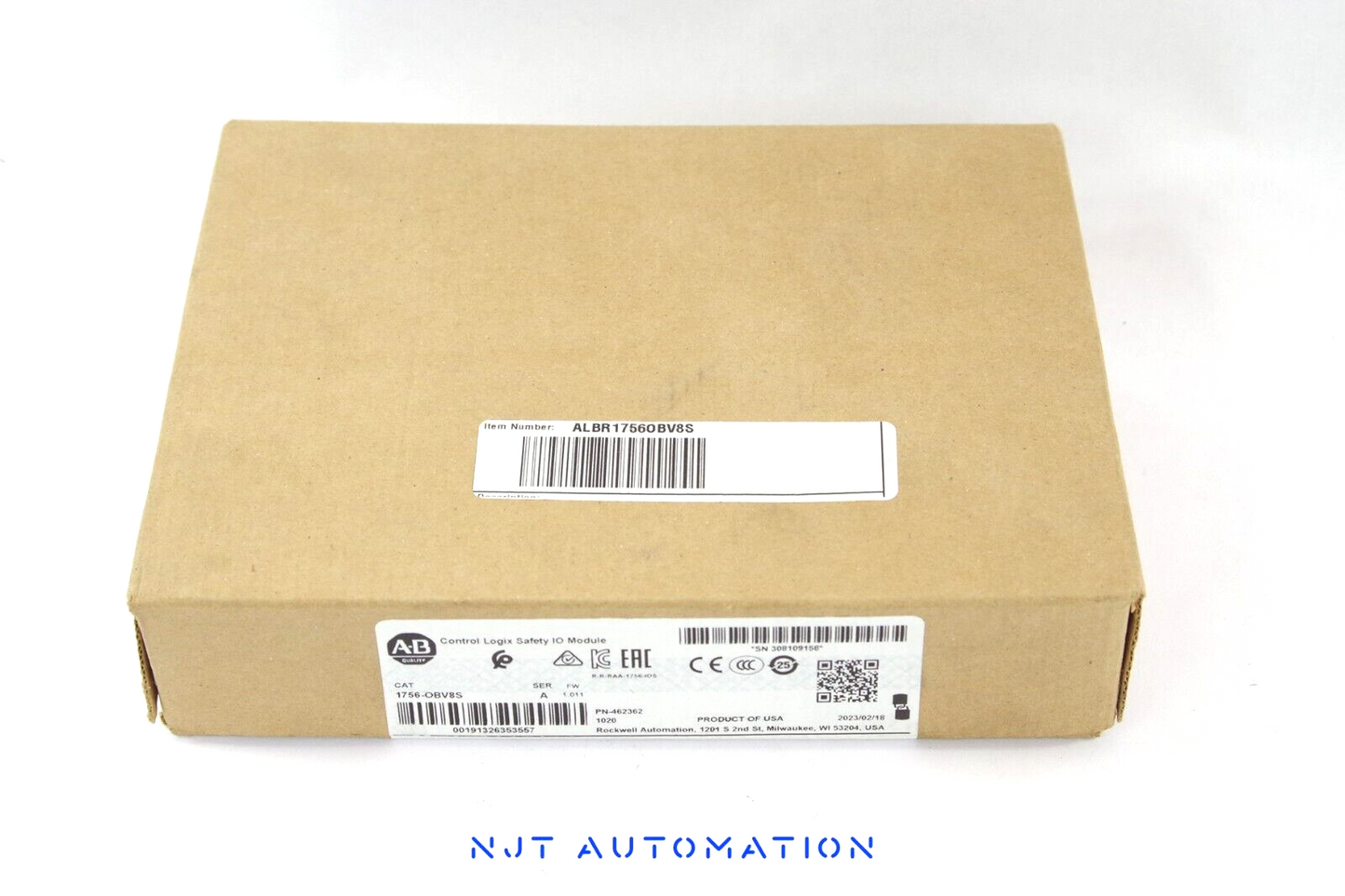 2023 Allen Bradley 1756-OBV8S /A ControlLogix 8Ch Safety Output - Sealed Surplus