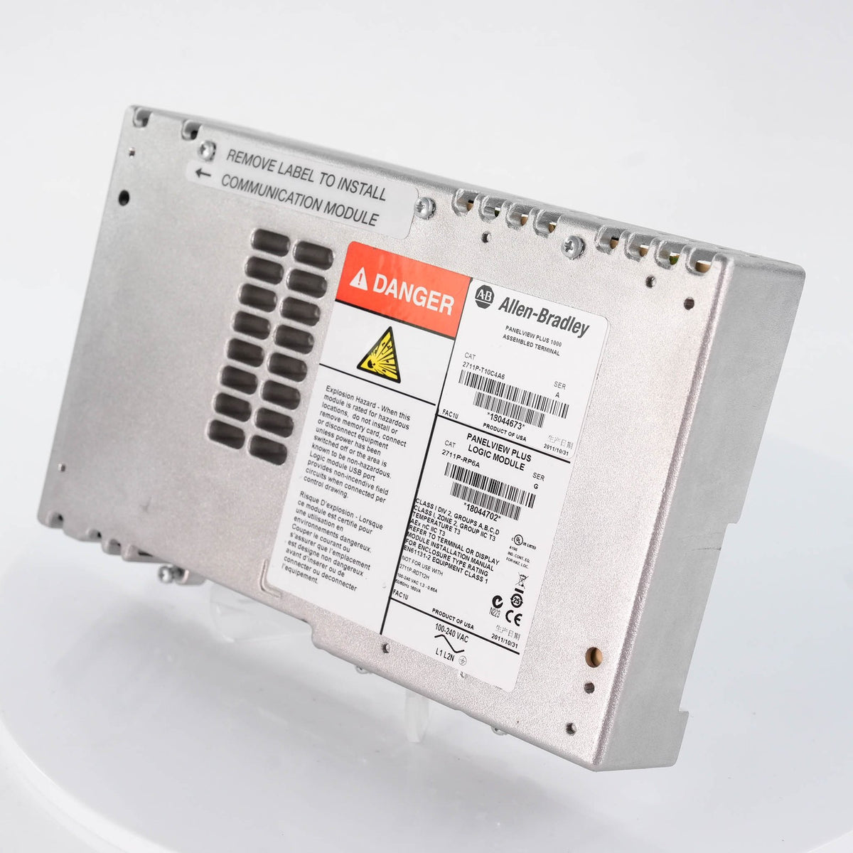 Allen Bradley 2711P-RP6A Ser G PanelView Plus 6 Logic Module 512MB RAM 2711PRP6A