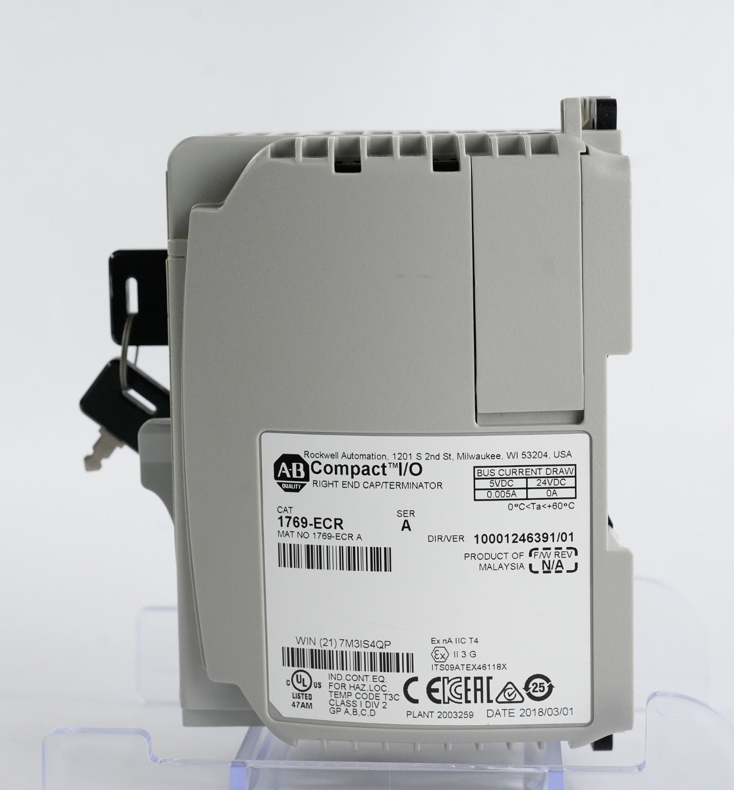 Allen Bradley 1769-L32C /A F/W REV 1.15 Compactlogix Logix 5332C Processor Unit