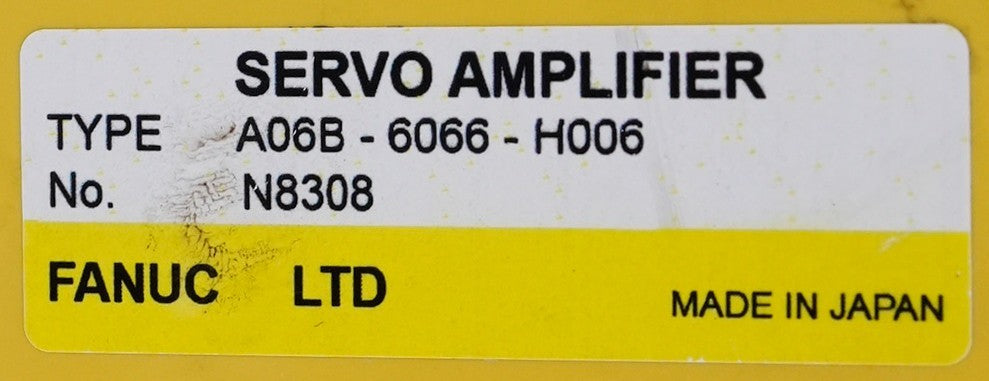 Fanuc A06B-6066-H006 C Series AC Servo Amplifier A06B6066H006 + Warranty