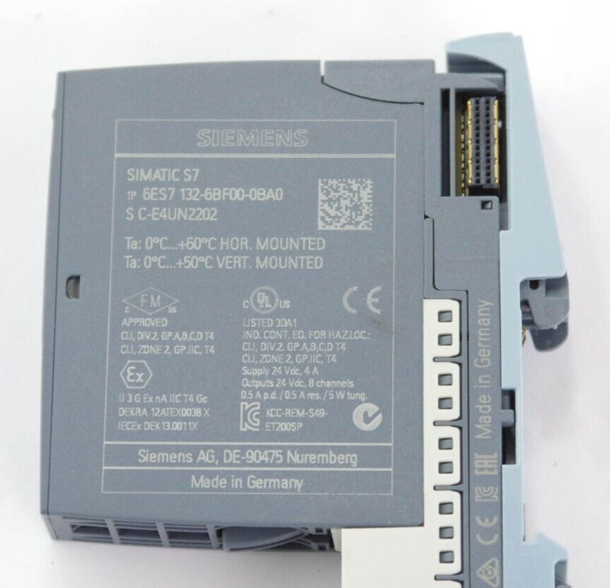 Siemens 6ES7 132-6BF00-0BA0 / 6ES71326BF000BA0 Simatic S7 Digital Output Module