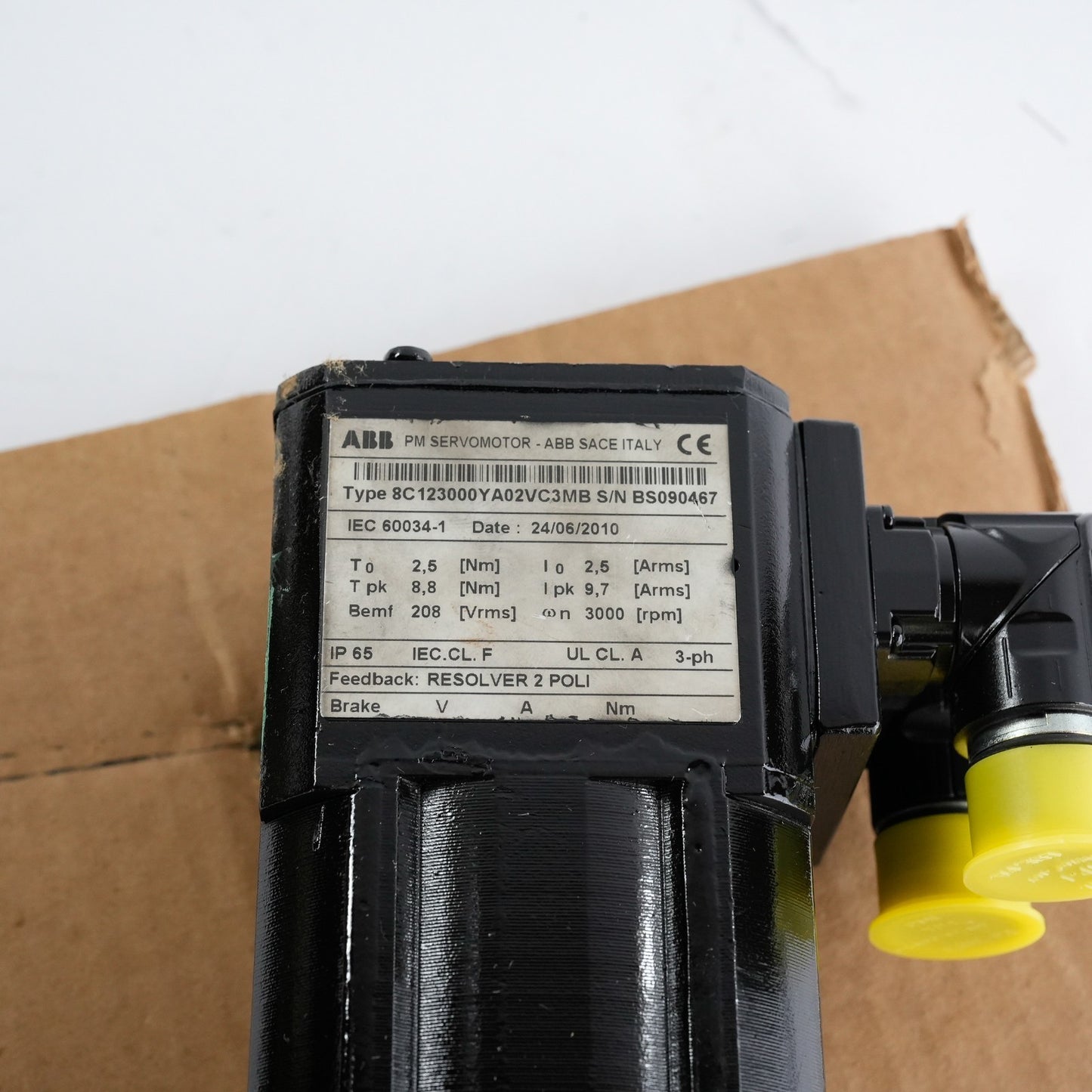 ABB 8C123000YA02VC3MB Servo Motor 2010 - Refurbished