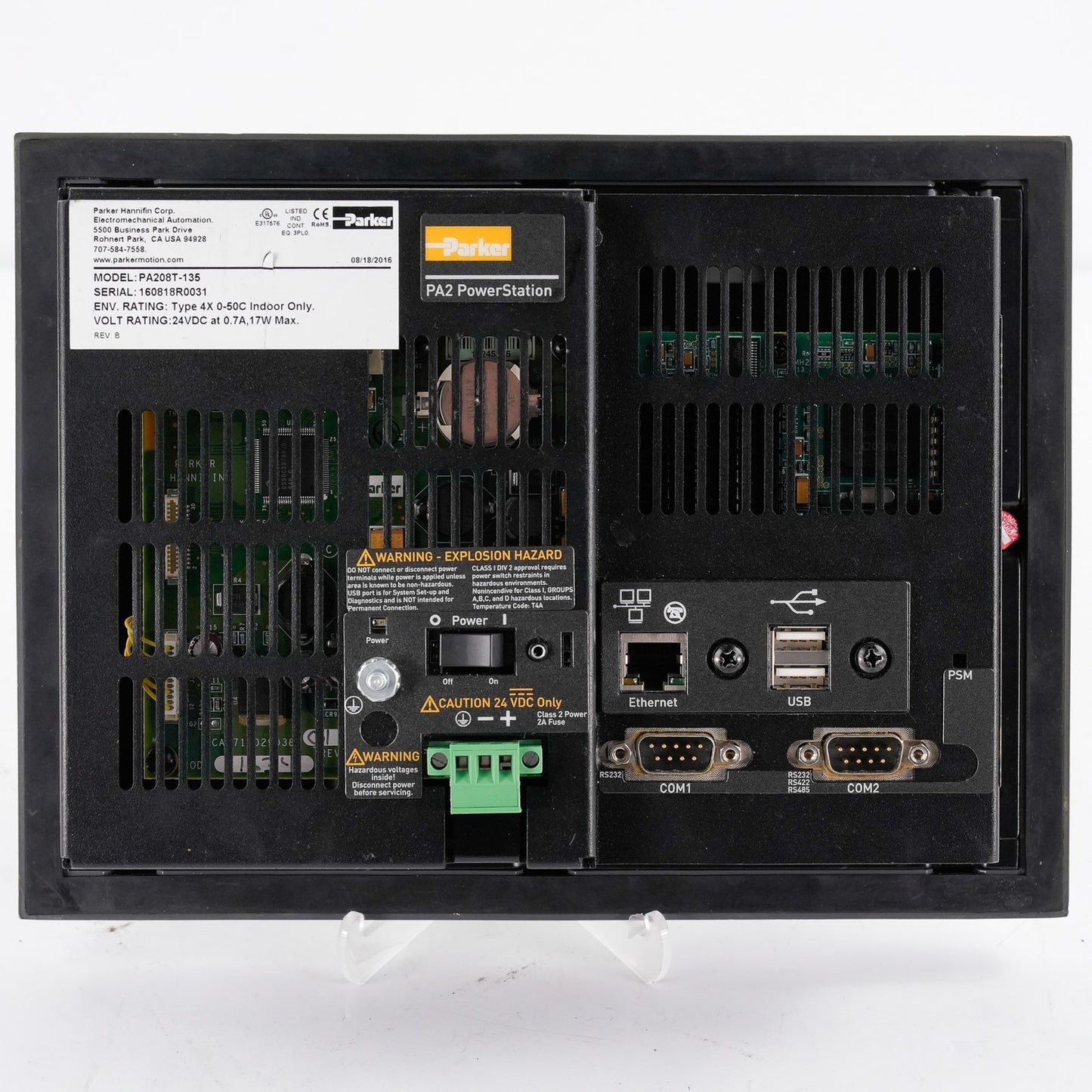 Parker Hannifin PA208T-135 PA2 PowerStation Panel HMI ( PA208T-133 Compatible )