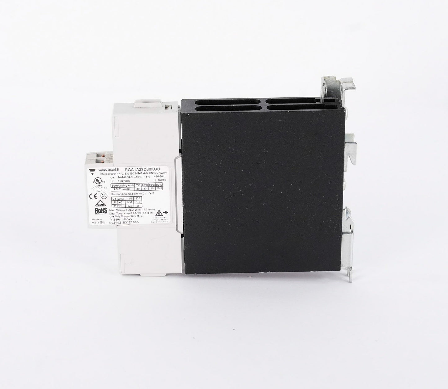Carlo Gavazzi RGC1A2D30KGU Solid State Relay 1-Pole 30A 3-32VDC 24-240VAC