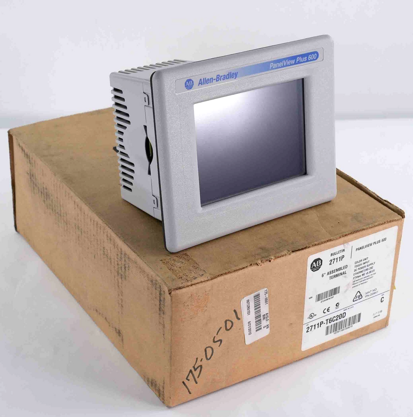 Allen Bradley 2711P-T6C20D /C PanelView Plus 600 Color Touch Display Installed