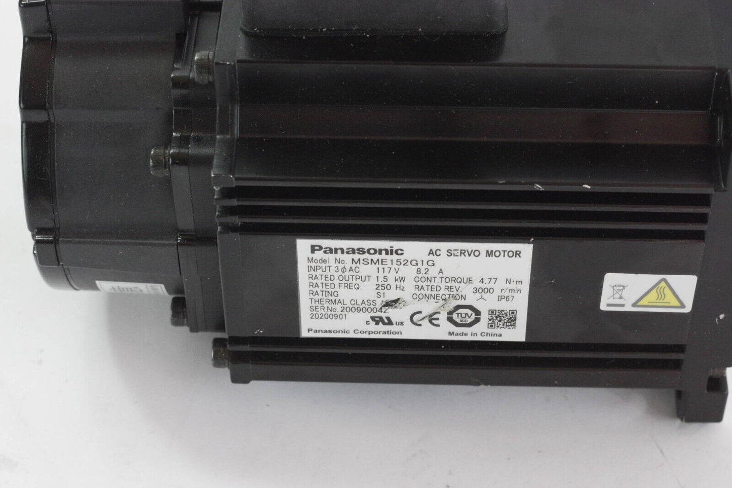 Panasonic MSME152G1G AC Servo Motor - New Without Box