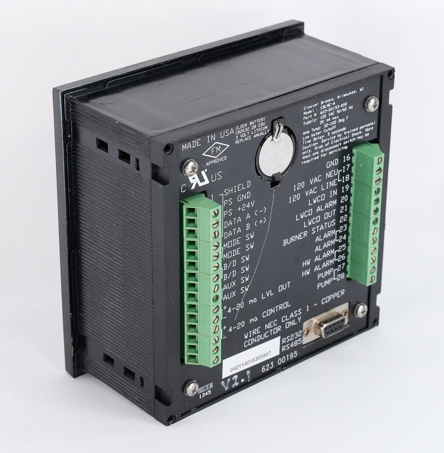 Cleaver Brooks CBLME-A 623-00193-000 V2.0 Level Master Expansion Module