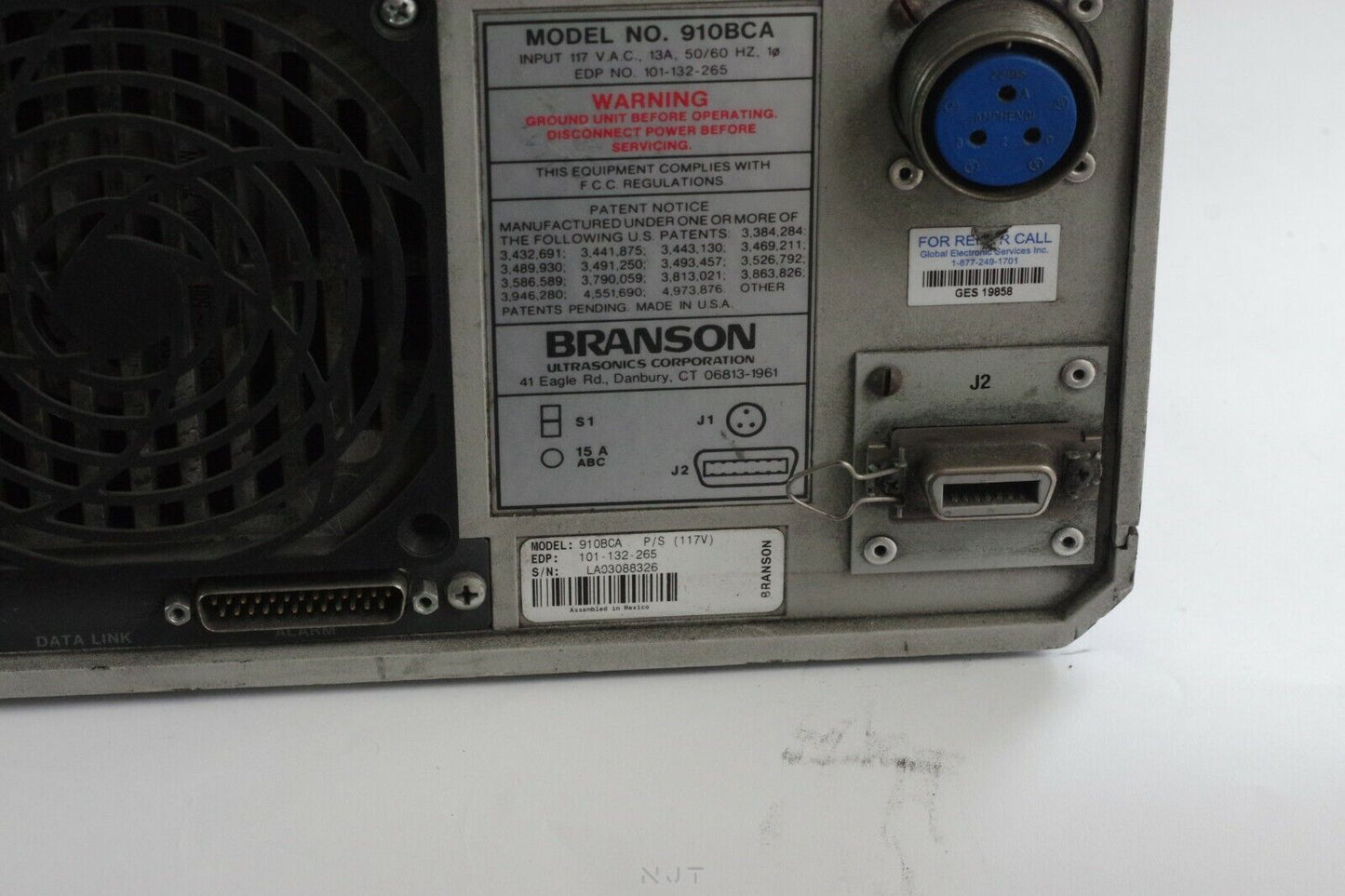 BRANSON 900 BCA CONTROL 910BCA ULTRASONIC WELDER - Parts or Repair