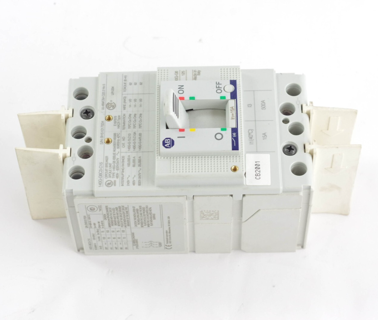 Allen Bradley 140G-G6C3-C15 /A Bulletin 140G Circuit Breaker Assembly