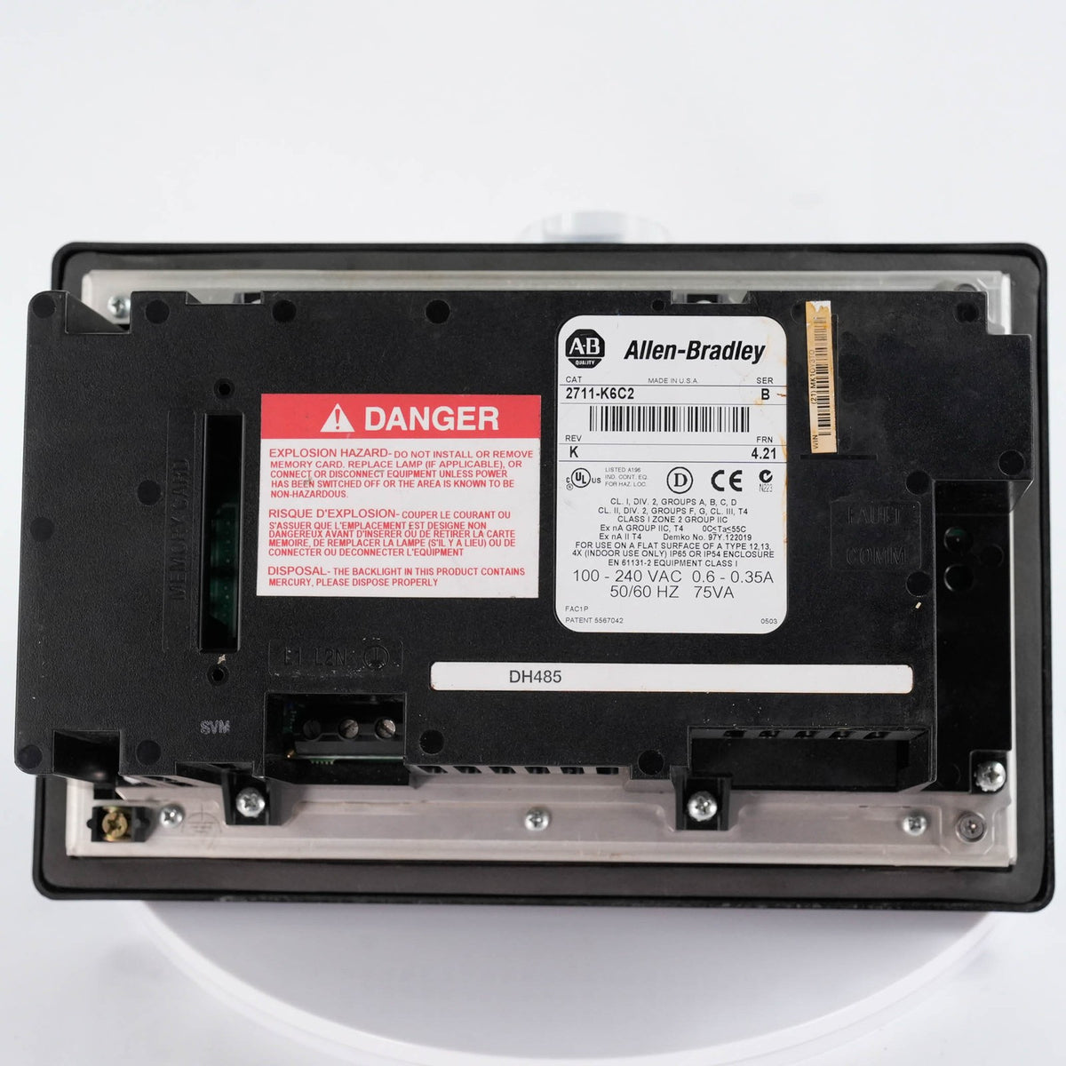 Allen Bradley 2711P-K6C2 /B PanelView Plus 600 Color Keypad HMI 24VDC 2711PK6C2