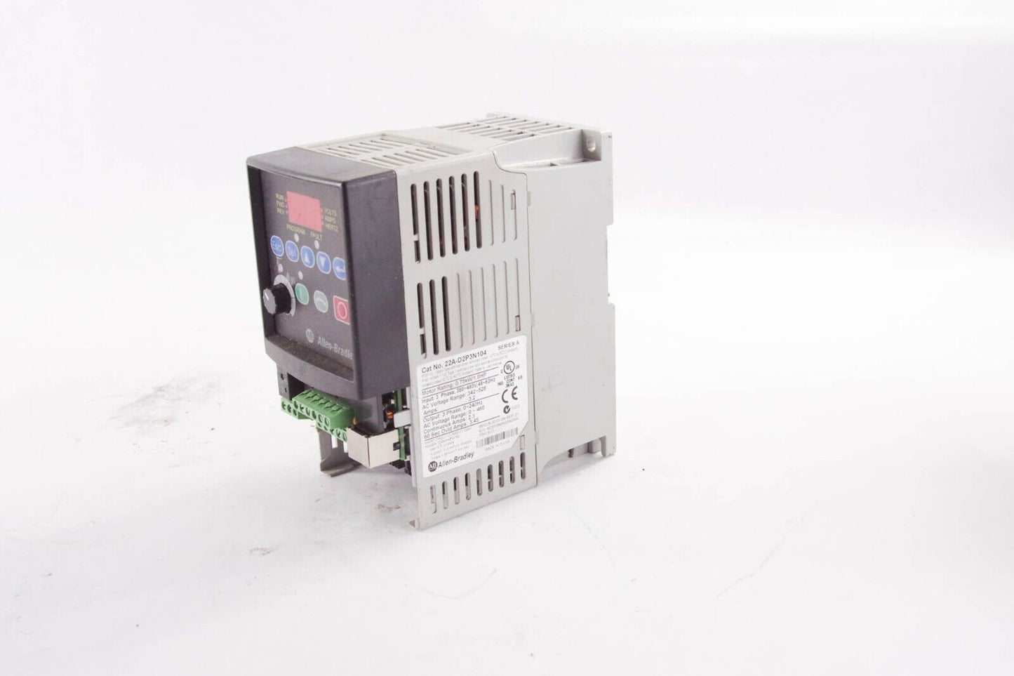 Allen Bradley 22A-D2P3N104 /A Powerflex 4 AC Drive 1HP - For Parts or Repair