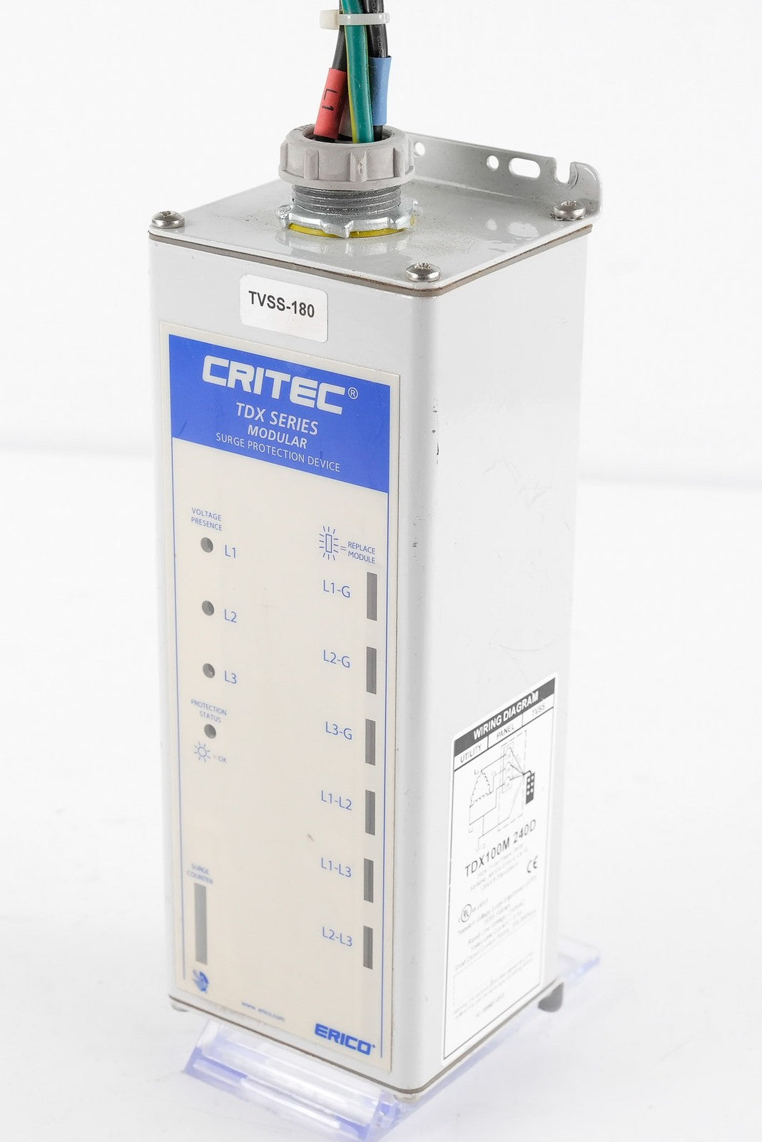 Critec TDX100M 240D Surge Protection Device 240V 3-Phase Delta TDX100M240D
