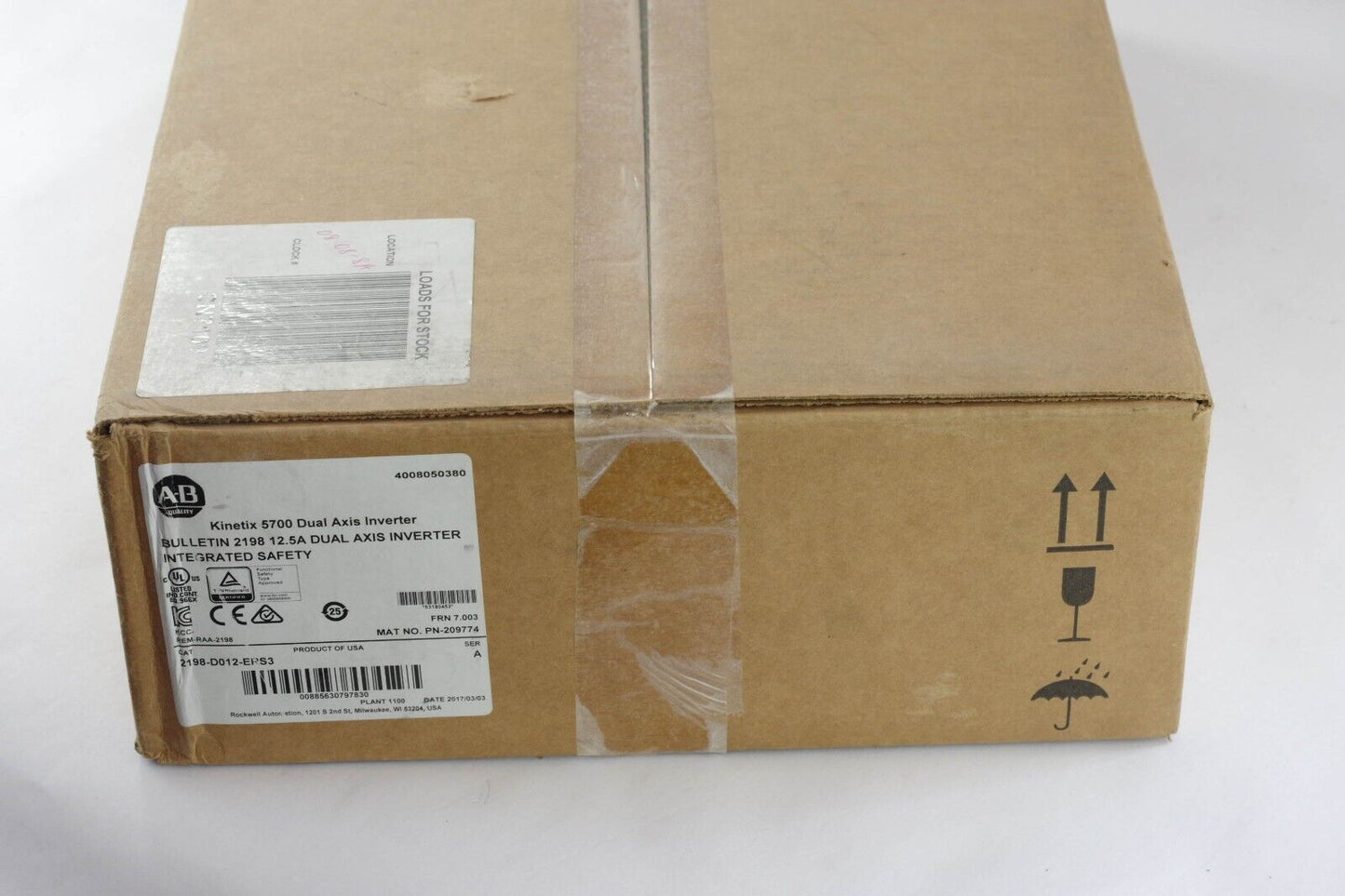 2017 Allen Bradley 2198-D012-ERS3 /A Kinetix 5700 Servo Drive - Surplus Sealed