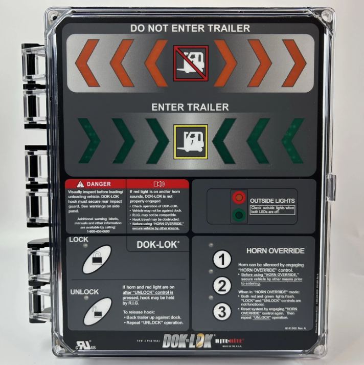 Rite Hite Dock Lock 863.813 Control Box Panel & Sign SHR5 115/1/60 - Open Box