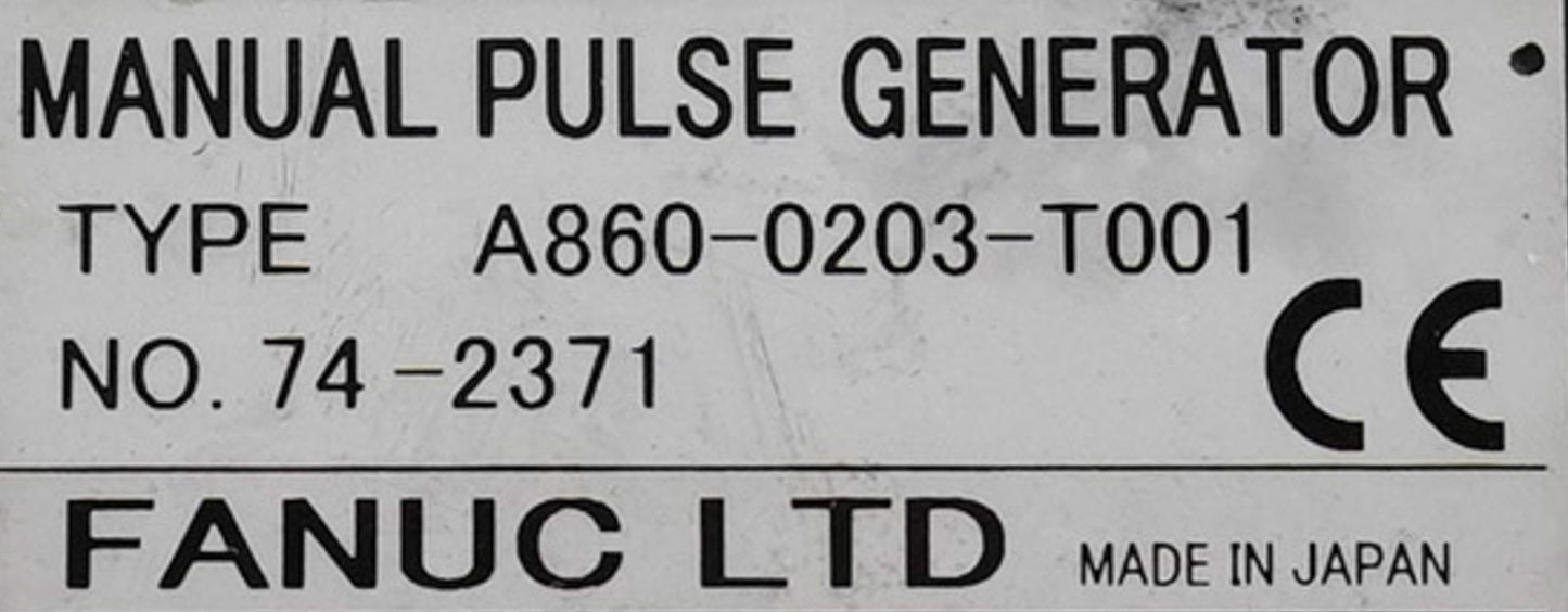 FANUC A860-0203-T001 Manual Pulse Generator + Operator Panel A8600203T001