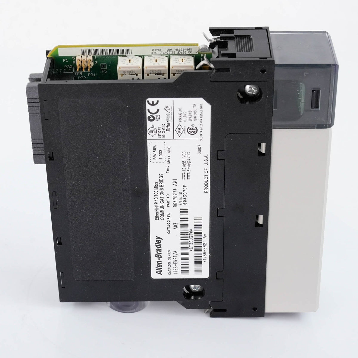 Allen Bradley 1756-EN2T Ser A ControlLogix EtherNet/IP Bridge Module 1756EN2T A