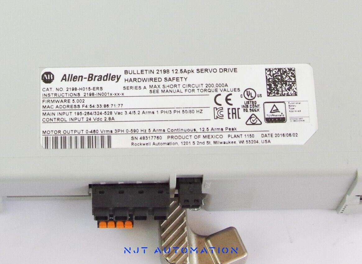 Allen Bradley 2198-H015-ERS Kinetix 5500 Servo Drive - No Box - 1 Year Warranty