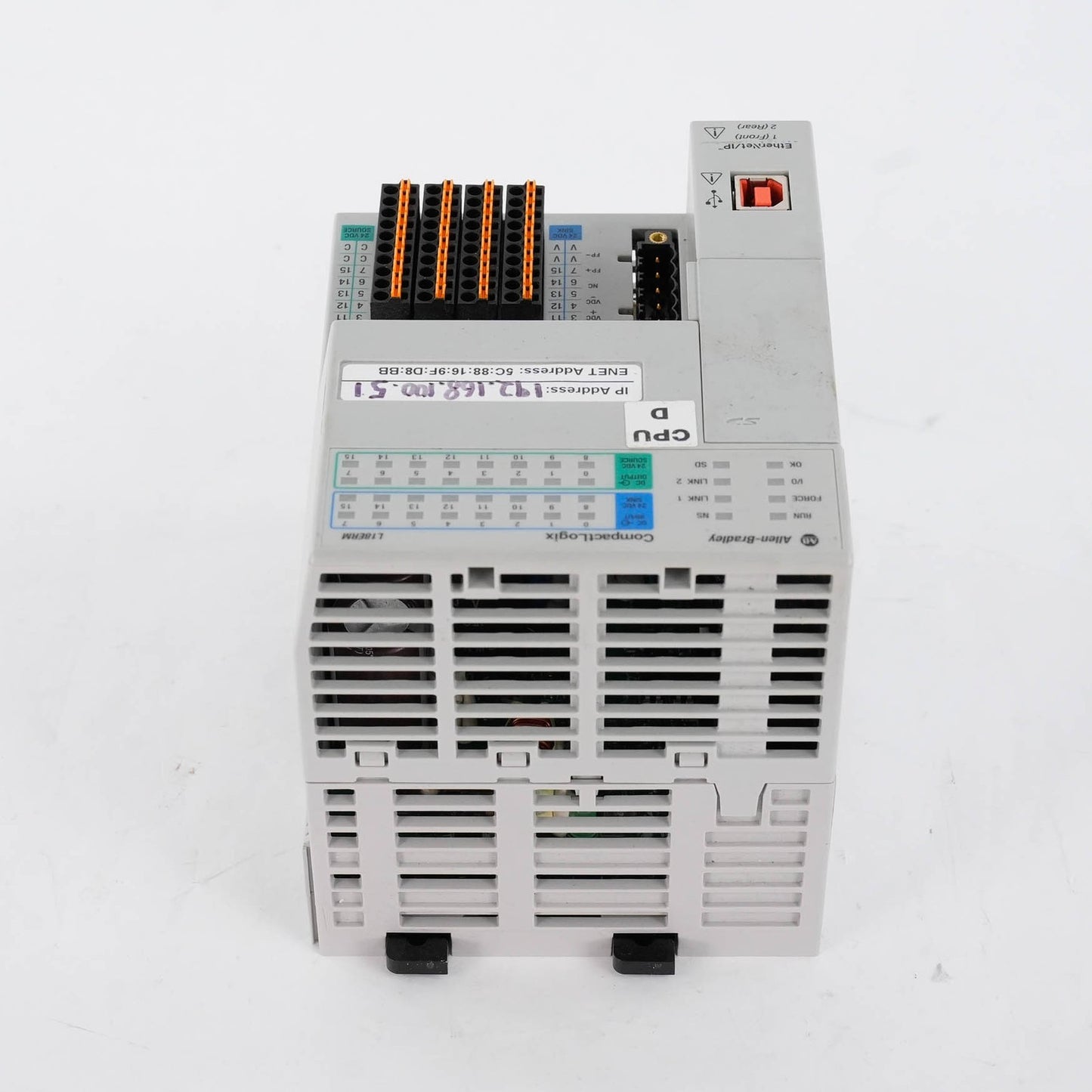 Allen Bradley 1769-L18ERM-BB1B Ser B CompactLogix 0.5MB (retake pictures)