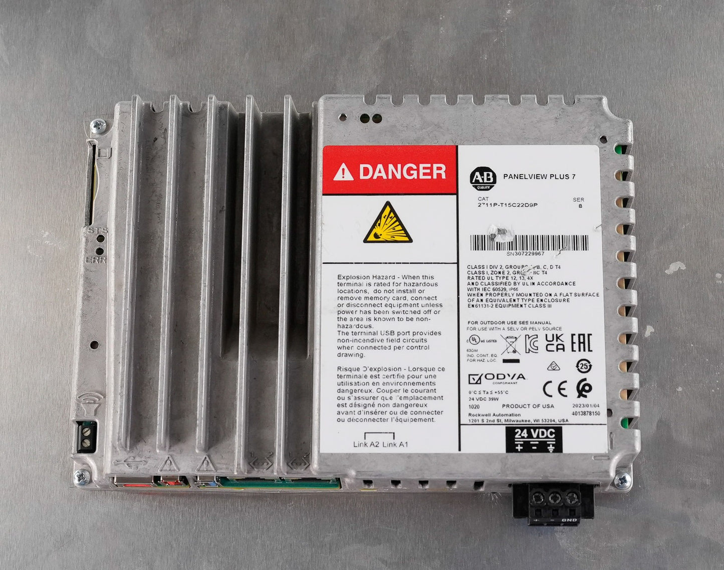 Allen Bradley 2711P-T15C22D9P /B PanelView Plus 7 15" Performance Ser B Open Box