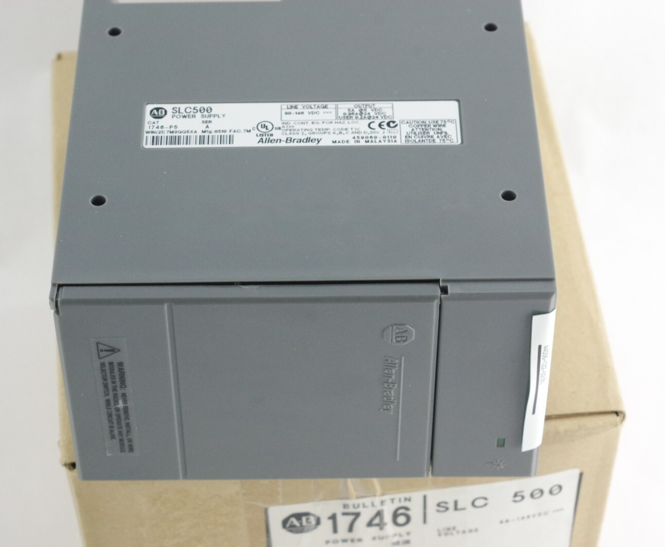 Allen Bradley 1746-P5 /A SLC 500 Power Supply Module - Open Box
