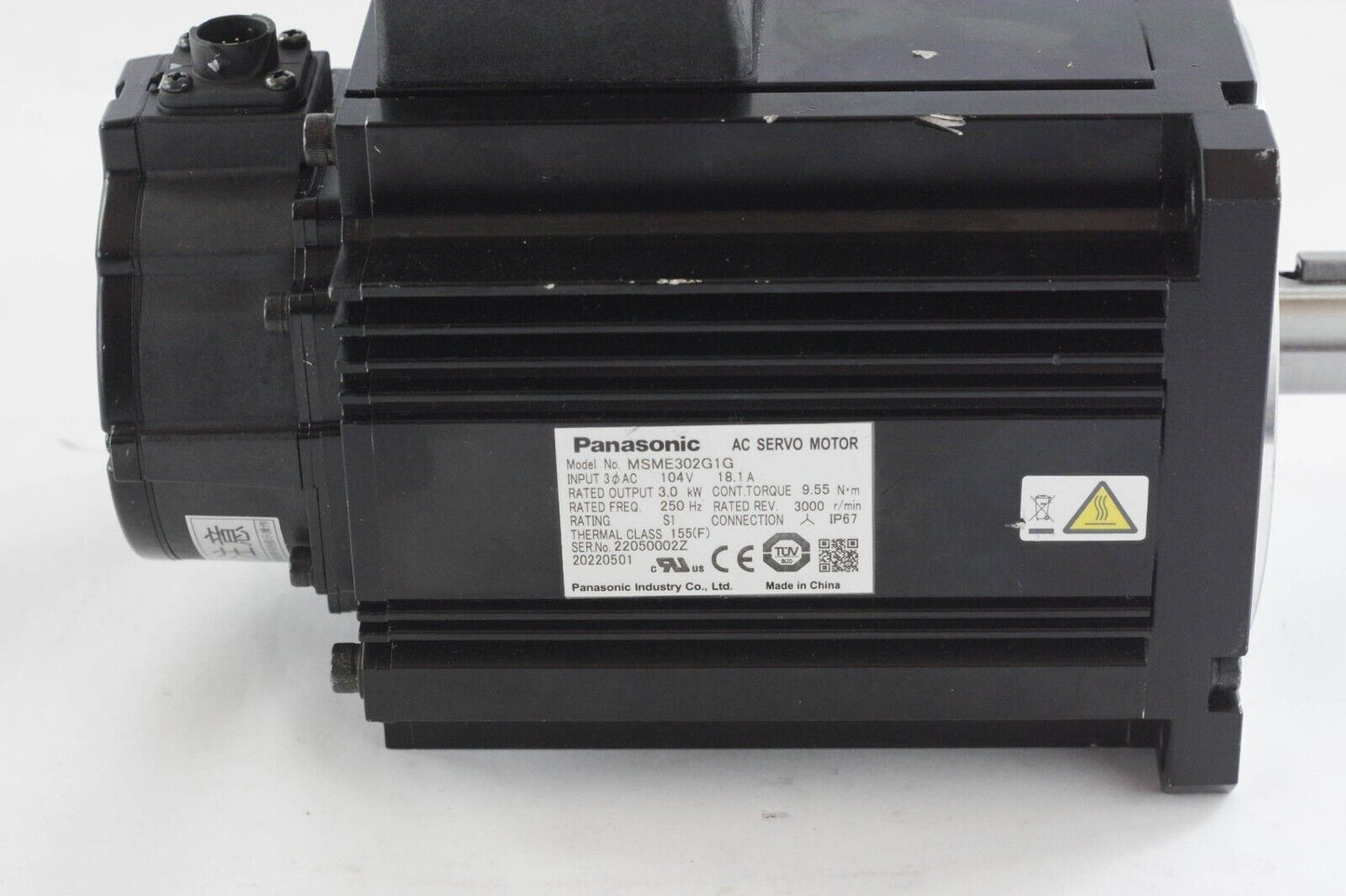 PANASONIC MINAS A5 MSME302G1G AC SERVO MOTOR - No Box