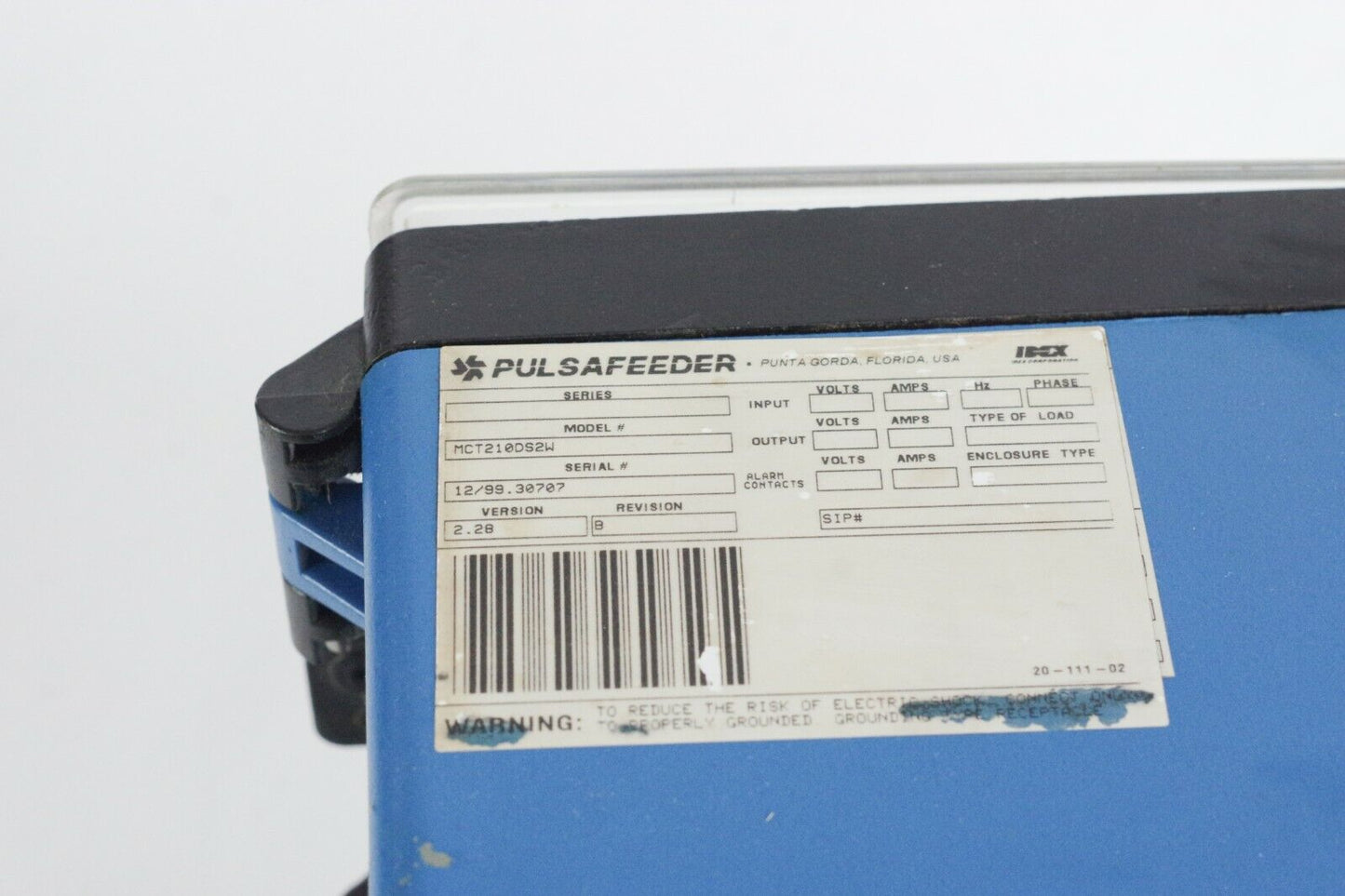 PULSAFEEDER MCT210DS2W Certified Controller MCT - Excellent Condition