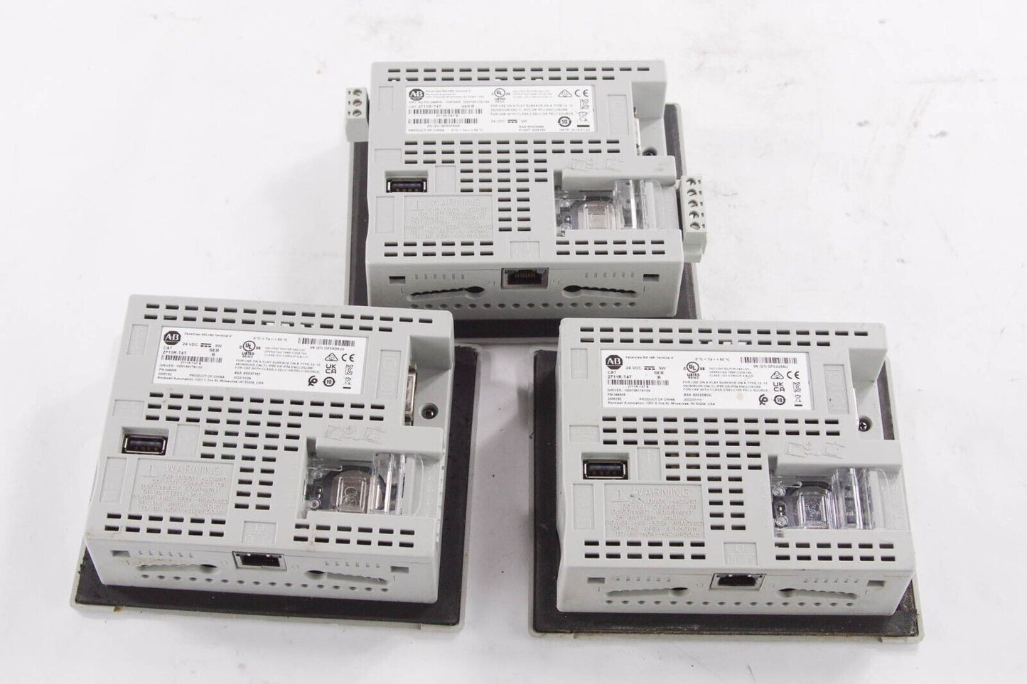 3x ALLEN BRADLEY 2711R-T4T PANEL VIEW 800 HMI Terminal 4'' - For Parts or Repair