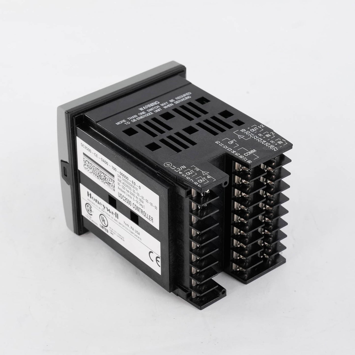 HONEYWELL DC2500-CE-0A00-100-00000-E0-0 UDC2500 Controller 90-250 VAC 50/60 Hz