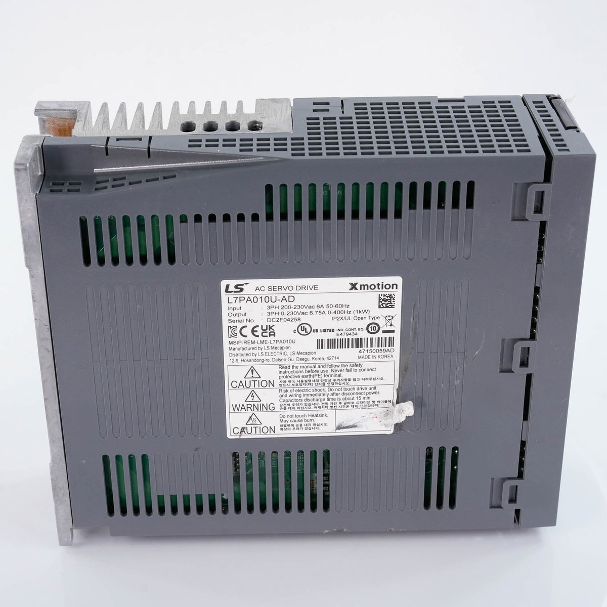LS Electric L7PA010U-AD L7P Series AC Servo Drive 1kW 200-230V 3-Phase L7PA010UA