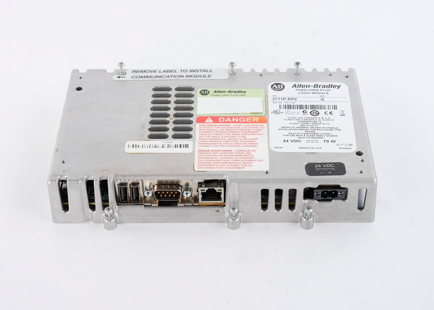 Allen Bradley 2711P-RP2 /G PanelView Plus Logic Module 2711PRP2