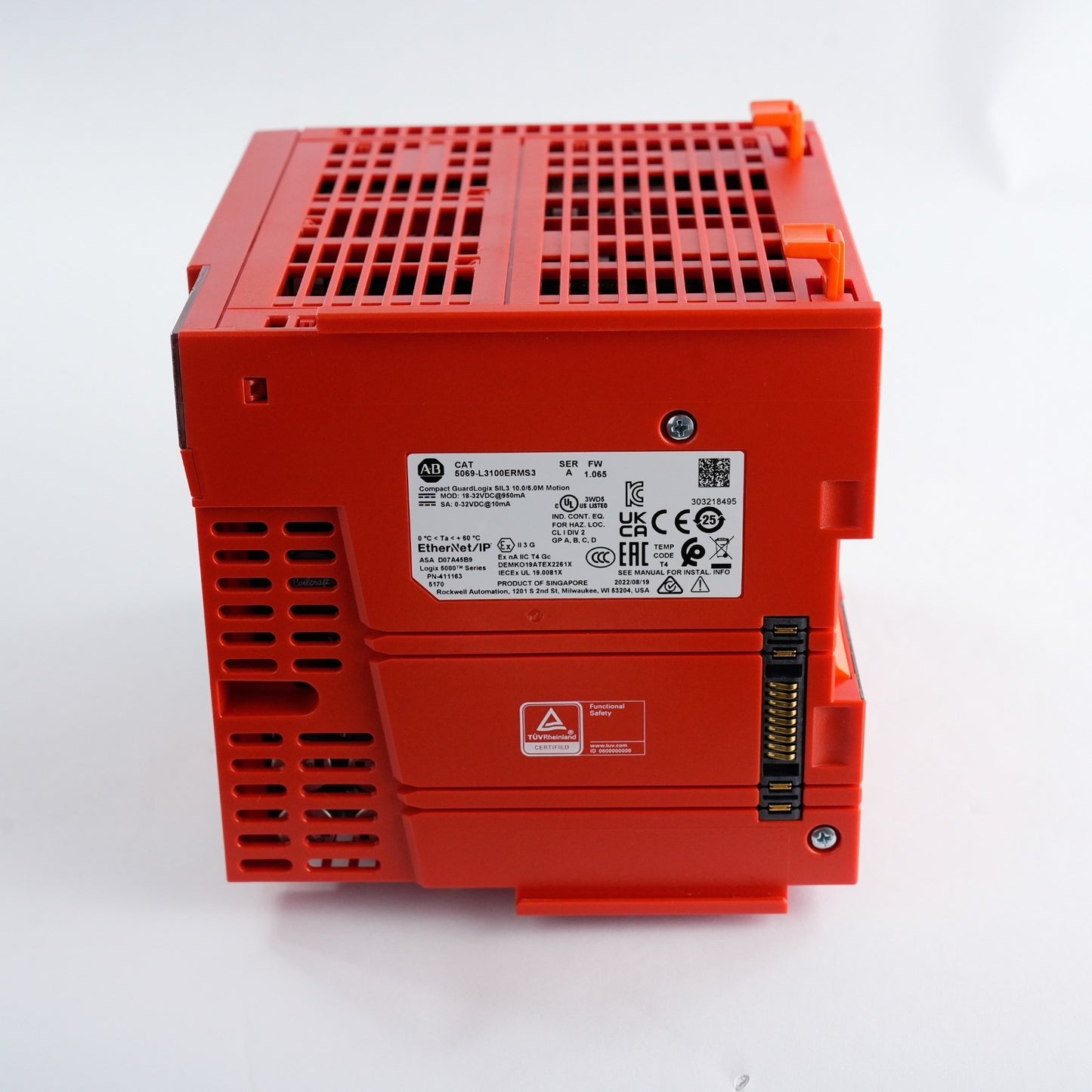 Allen Bradley 5069-L3100ERMS3 /A FW 1.065 GuardLogix Safety Controller (Red)