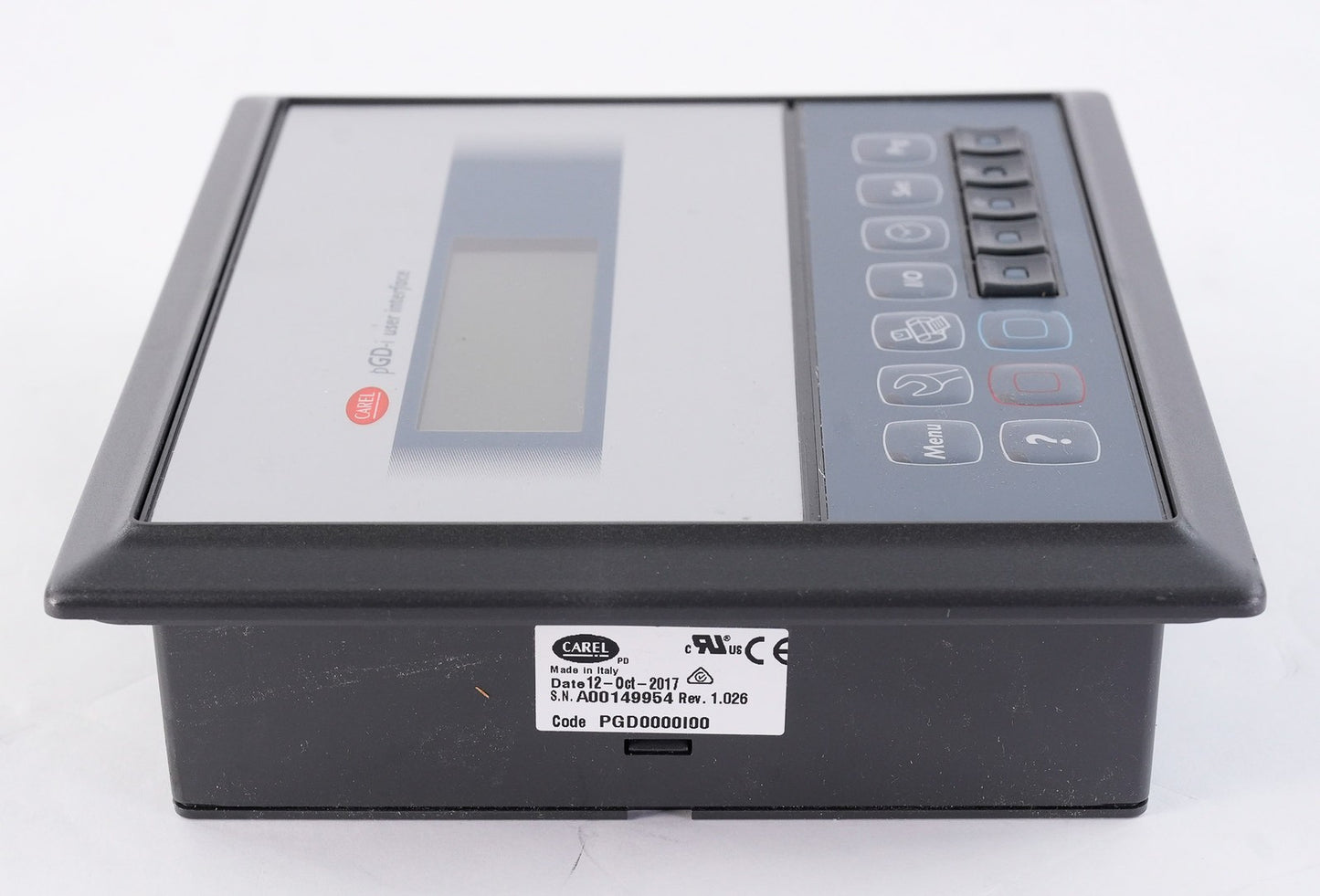 Carel PGD0000100 Rev. 1.026 Graphic Display Terminal Panel - Open Box
