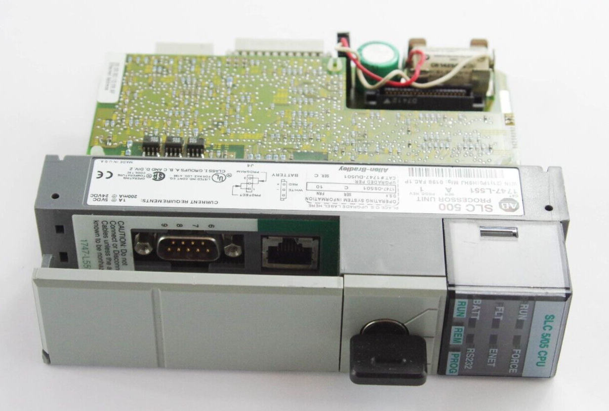 Allen Bradley 1747-L551 / 1747L551 Ser A SLC 500 SLC 5/05 CPU Processing Unit