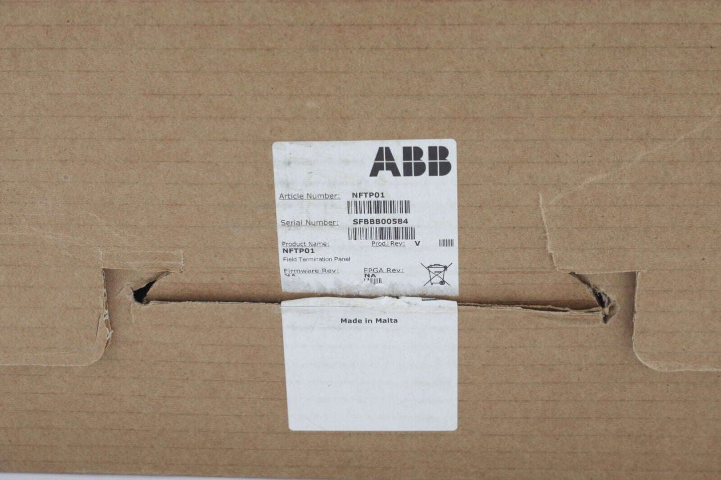 ABB 6632059 NFTP01 Field Termination Panel - Open Box