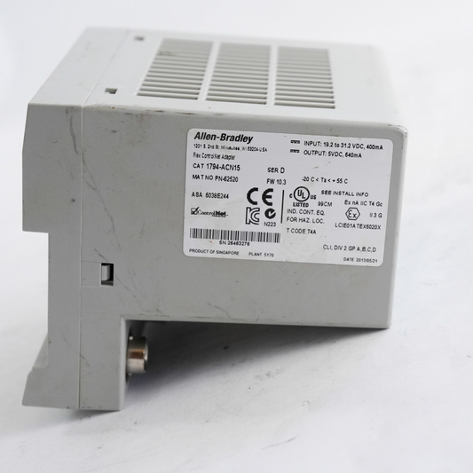 Allen Bradley 1794-ACN15 Ser D Flexlogix ControlNet Interface 1794ACN15