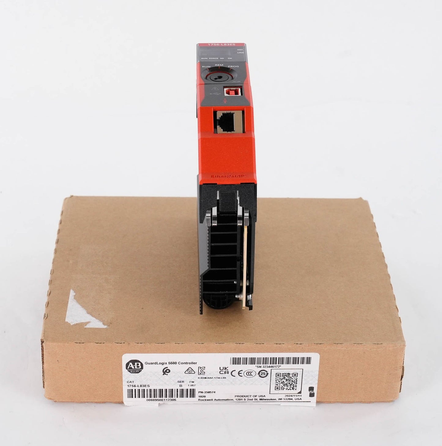 Allen Bradley 1756-L83ES Ser B GuardLogix 5580 Safety Controller(retake pictures